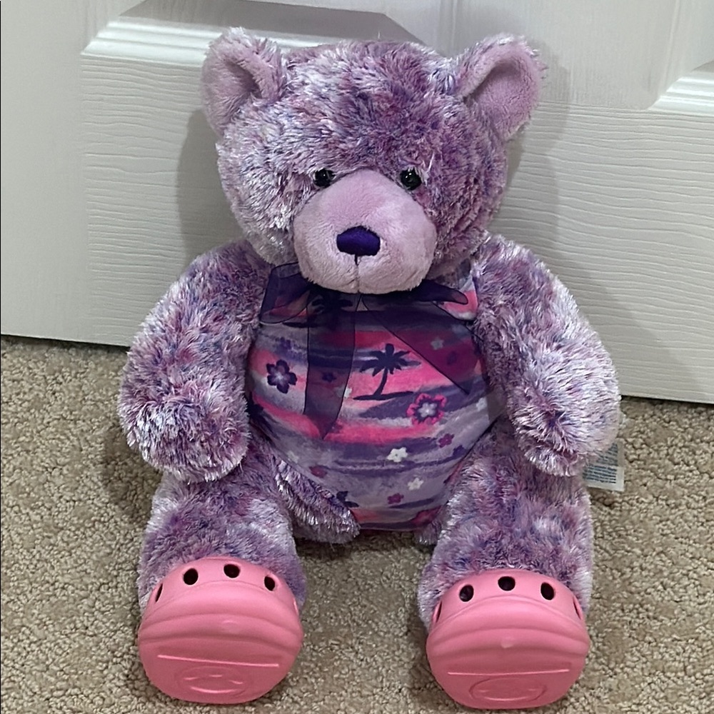 Build a Bear Purple Swim Bear